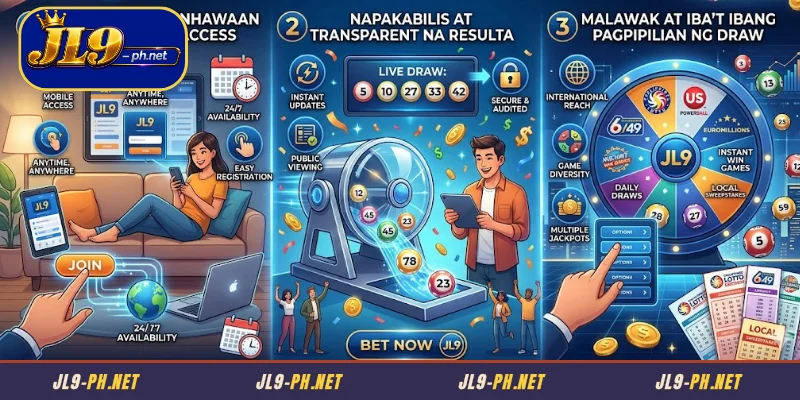 Mga Benepisyo ng pagtaya sa mga online lottery sa JL9