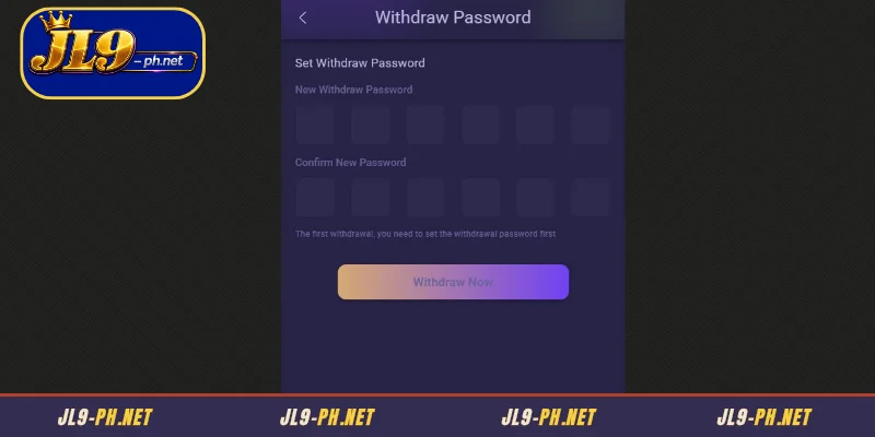 Mga tuntuning dapat sundin kapag Mag withdraw sa JL9